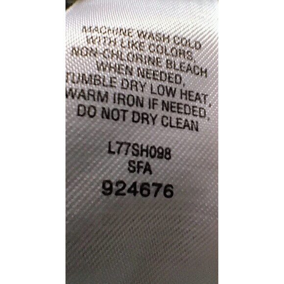 Women's Cabela's Green Plaid Roll-Tab Sleeve Button-Up Shirt Top Size‎ PS - Picture 4 of 4